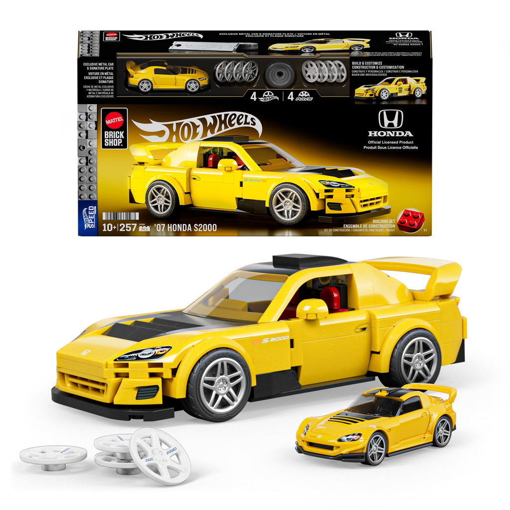 Mattel Brick Shop Hot Wheels 07 Honda S2000 Yapım Seti