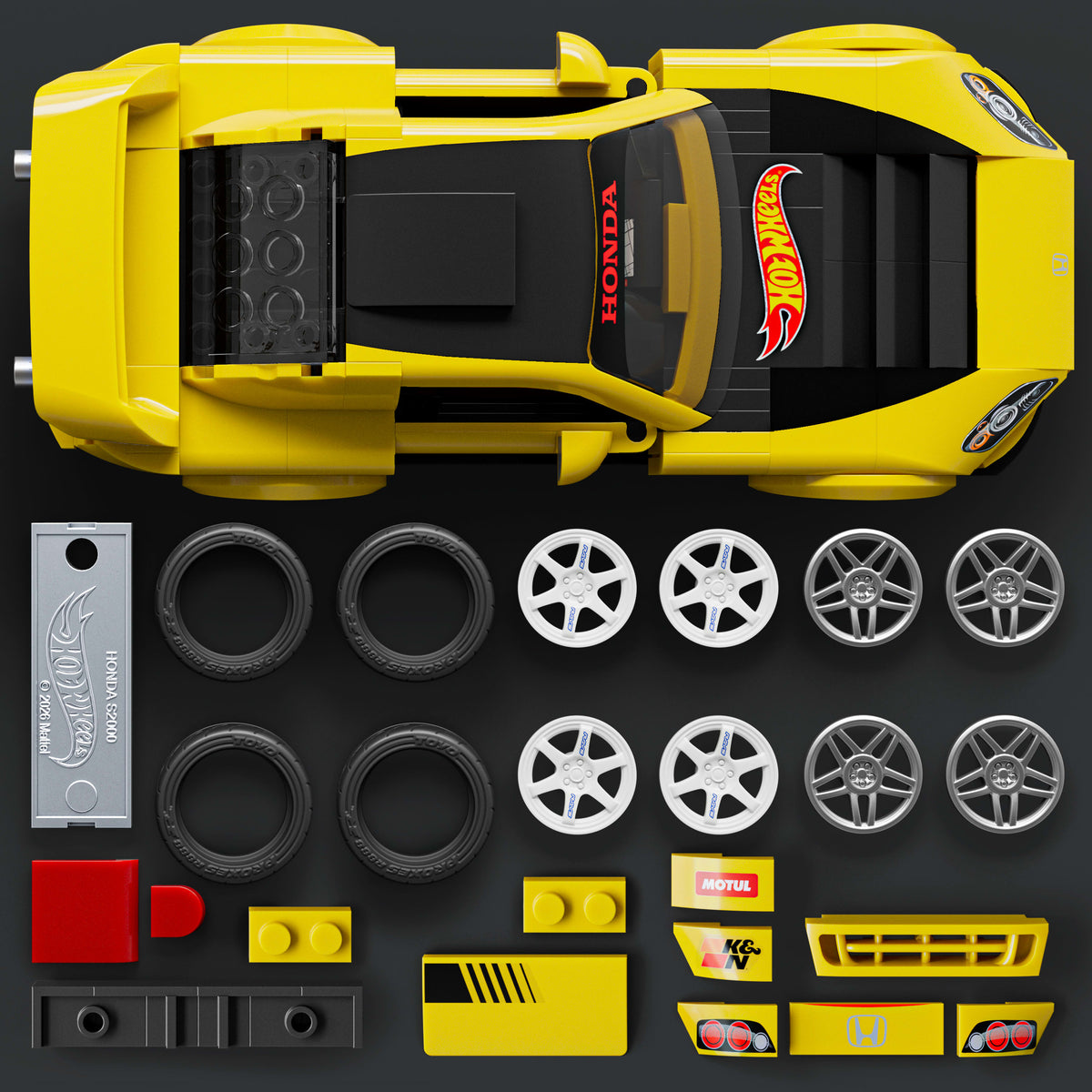 Mattel Brick Shop Hot Wheels 07 Honda S2000 Yapım Seti