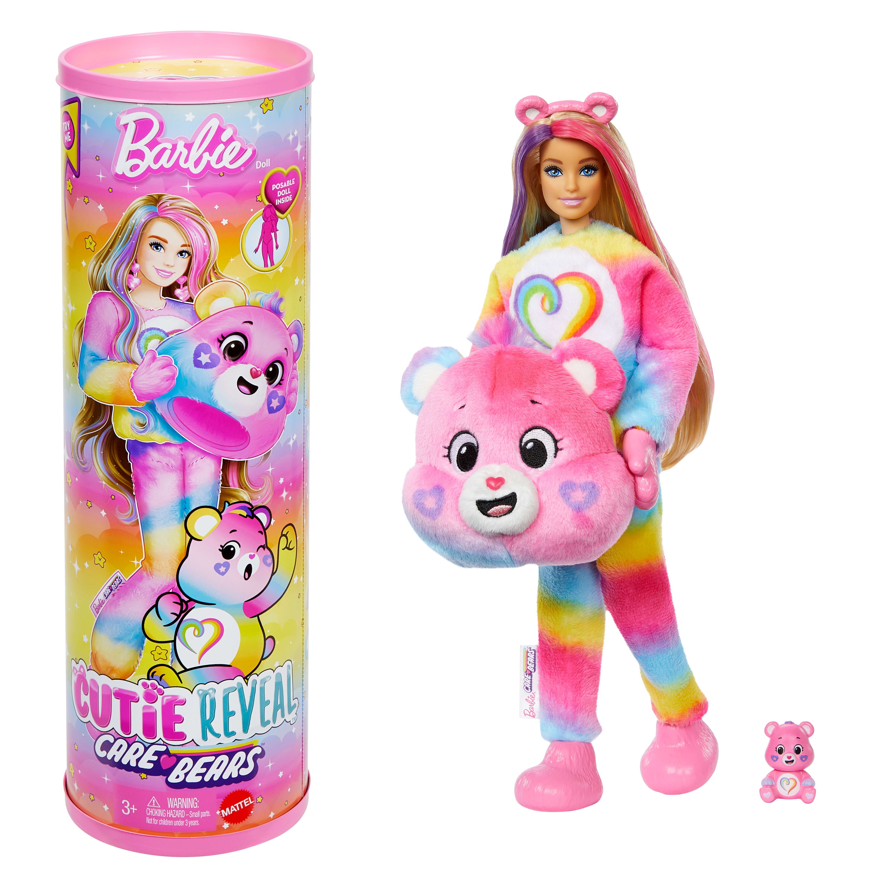 Barbie Cutie Reveal Sevimli Ayıcıklar bebek, aksesuarlar ve 10 sürpriz, 2. seri (Stiller çeşitlilik gösterebilir)