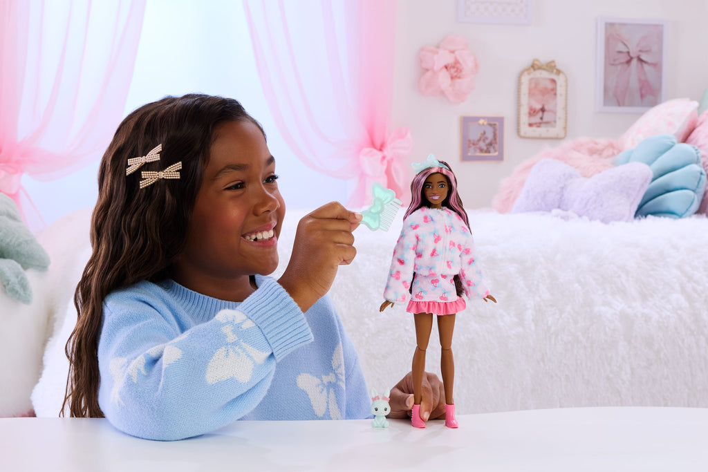 Barbie Cutie Reveal Sevimli Ayıcıklar bebek, aksesuarlar ve 10 sürpriz, 2. seri (Stiller çeşitlilik gösterebilir)