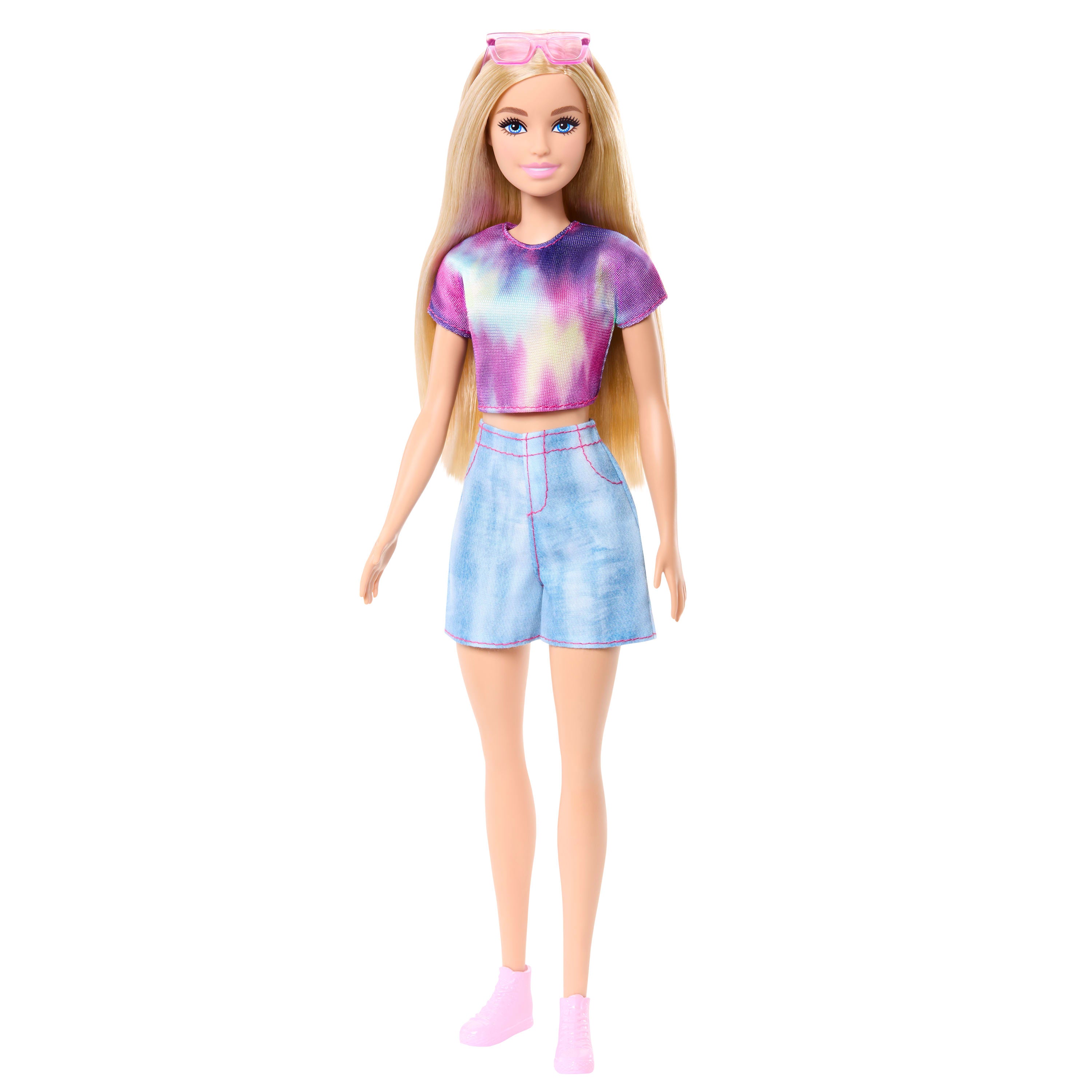 Klasik elbisesi ve aksesuarlarıyla Barbie Mysteries: Beach Detectives Barbie "Malibu" bebek