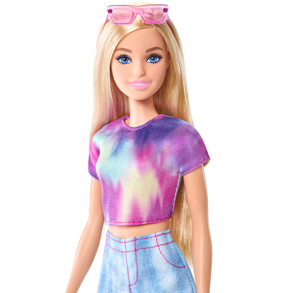 Klasik elbisesi ve aksesuarlarıyla Barbie Mysteries: Beach Detectives Barbie "Malibu" bebek