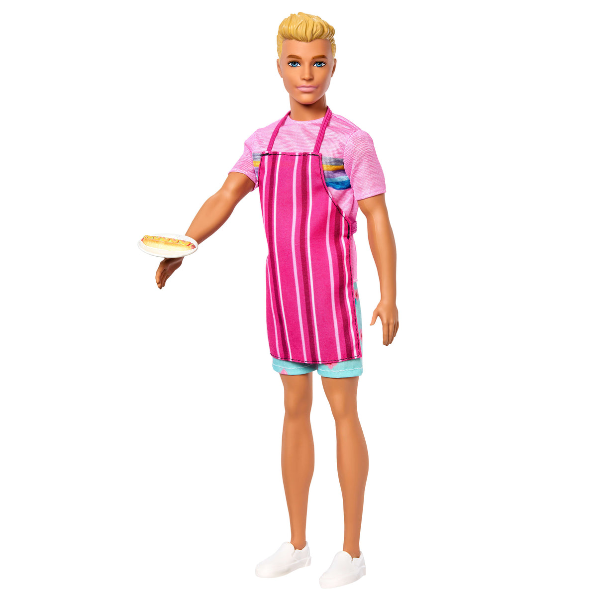 Klasik kıyafeti ve hikaye anlatımını zenginleştiren aksesuarlarıyla Barbie Mysteries: Beach Detectives Ken bebek