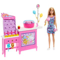 Barbie Mysteries: Beach Detectives Barbie "Malibu" bebek, pamuk şeker makinesi ve aksesuarlar ile oyun seti