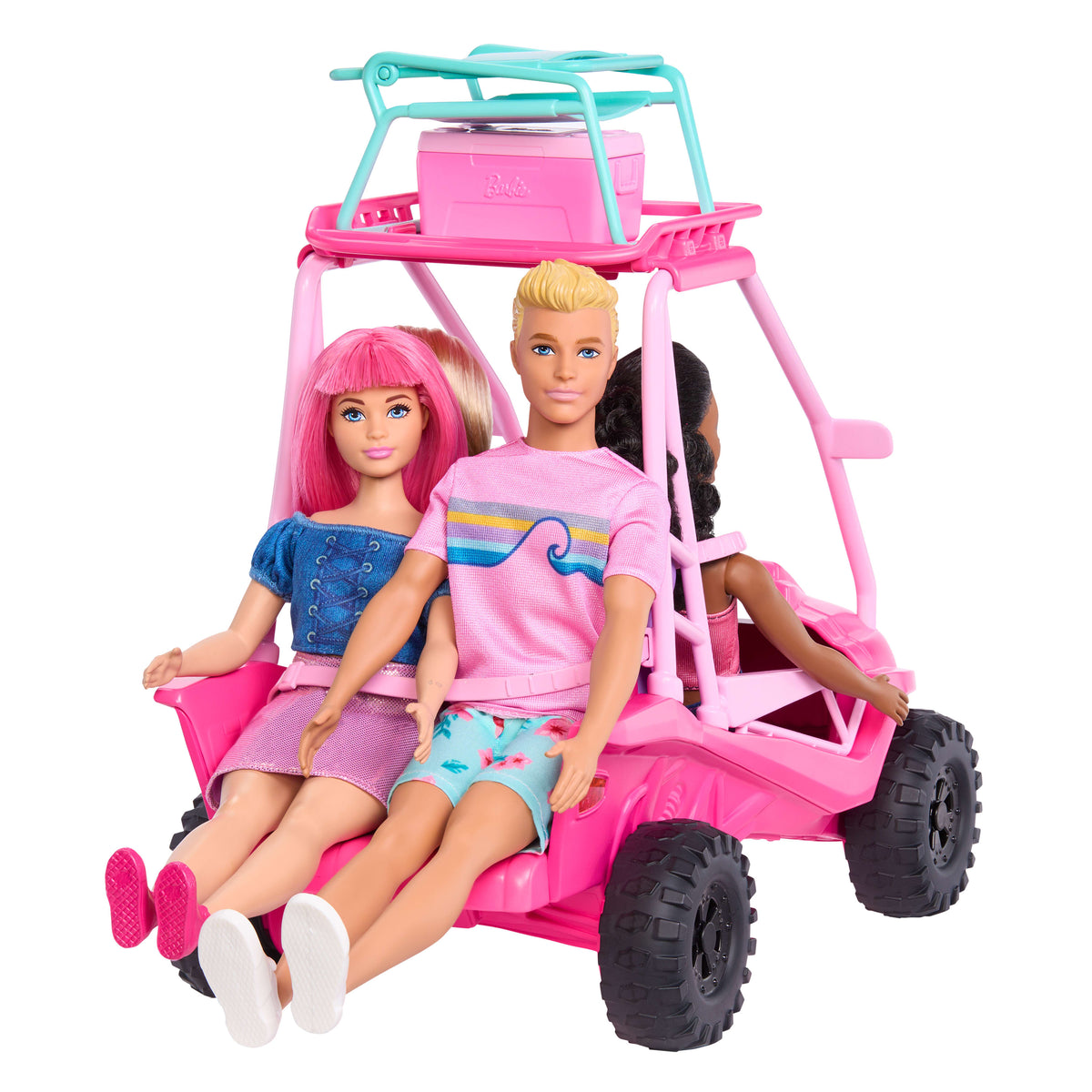 Barbie Mysteries: Beach Detectives Plaj Arabası oyun seti ve 10'dan fazla aksesuar