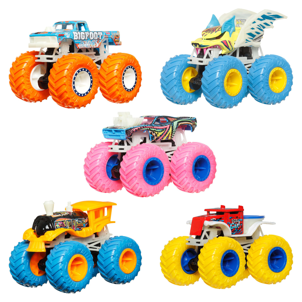 Hot Wheels Monster Trucks Karanlıkta Parlayan Araç 1:64 (Sürpriz Asorti)