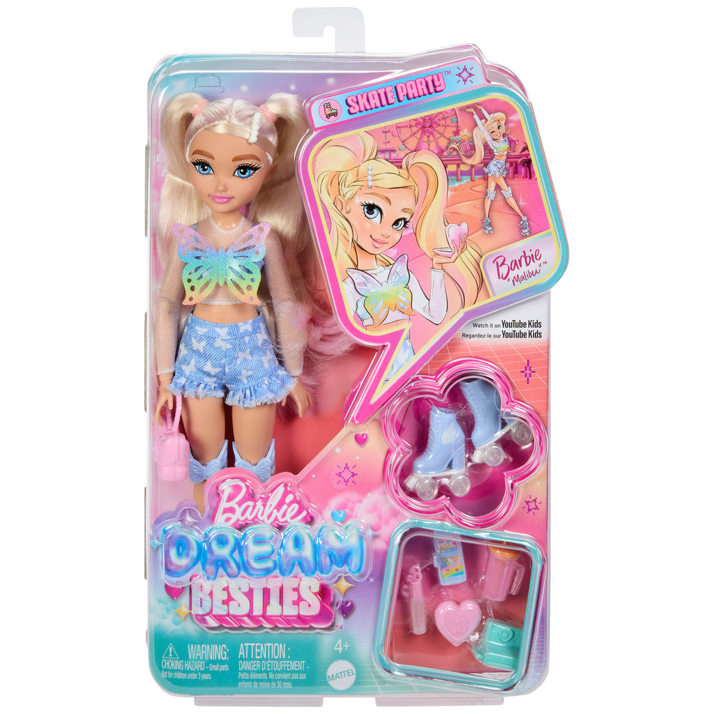 Barbie Dream Besties bebekler ve hobi temalı aksesuarlar