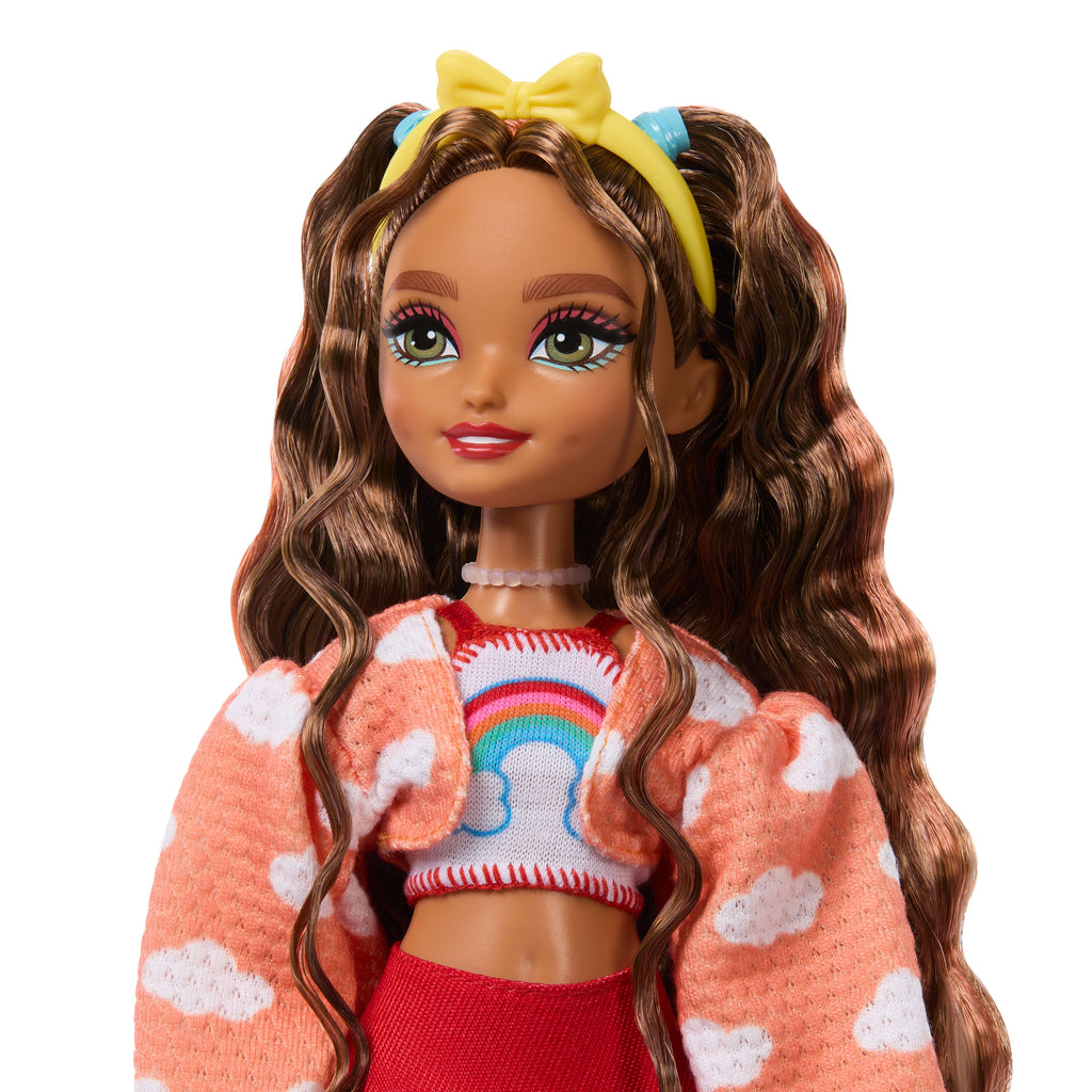 Rüya Arkadaşlar Patenci Barbie Teresa bebek ve video oyunu temalı 9 aksesuar