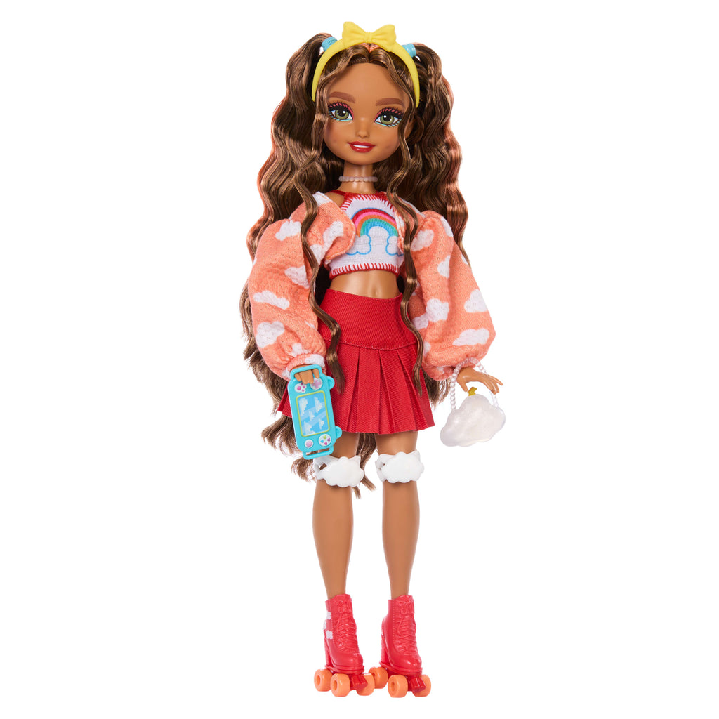 Rüya Arkadaşlar Patenci Barbie Teresa bebek ve video oyunu temalı 9 aksesuar