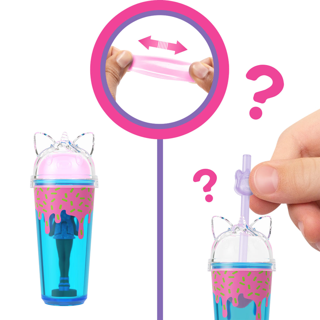 Barbie Mini BarbieLand Color Reveal deniz kızı bebekler, 4 cm'lik bebek, sürprizli su değişimi (Stiller çeşitlilik gösterebilir), Seri 3
