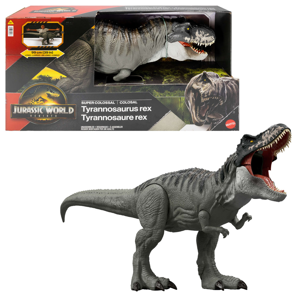 Jurassic World Rebirth Devasa Tyrannosaurus Rex aksiyon figürü, film kalitesinde T-Rex dinozor oyuncağı