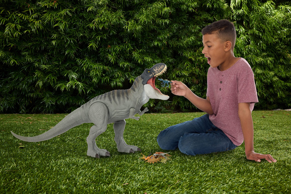 Jurassic World Rebirth Devasa Tyrannosaurus Rex aksiyon figürü, film kalitesinde T-Rex dinozor oyuncağı