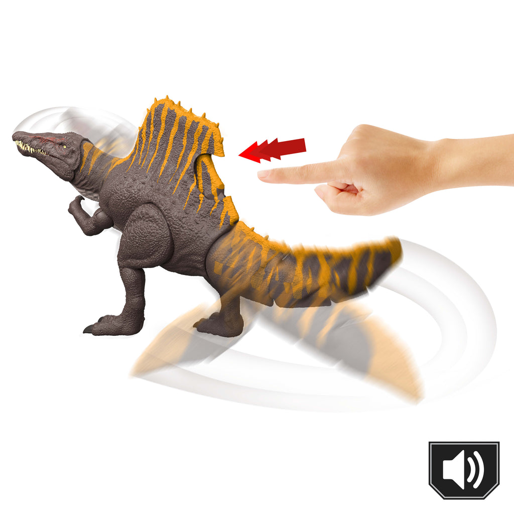 Jurassic World Spinosaurus Figürü, 2 saldırı hareketine sahip dinozor oyuncağı
