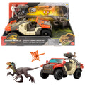 Jurassic World Rebirth Fırlat ve Savaş Aracı (Martin Krebs ve Velociraptor)