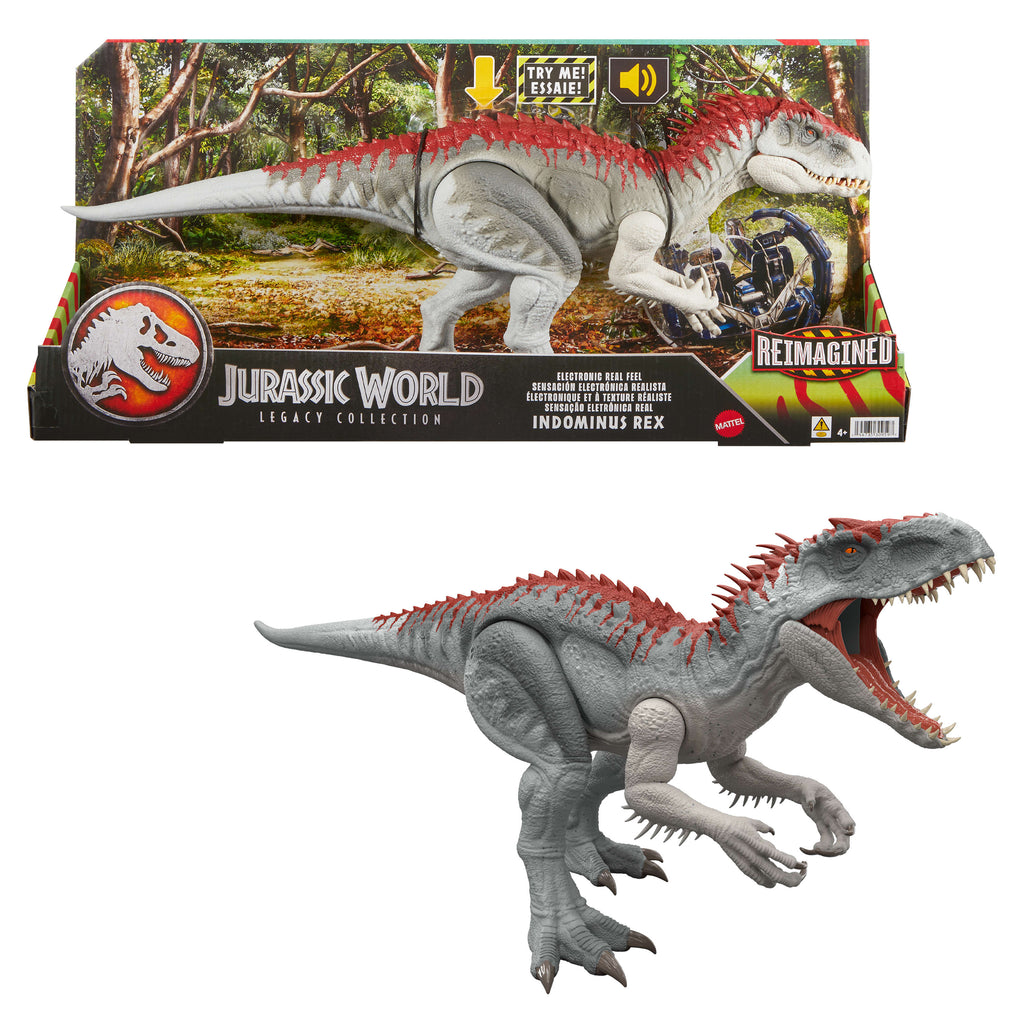 Jurassic World gerçekçi Indominus Rex, yenilenmiş dinozor aksiyon figürü oyuncağı