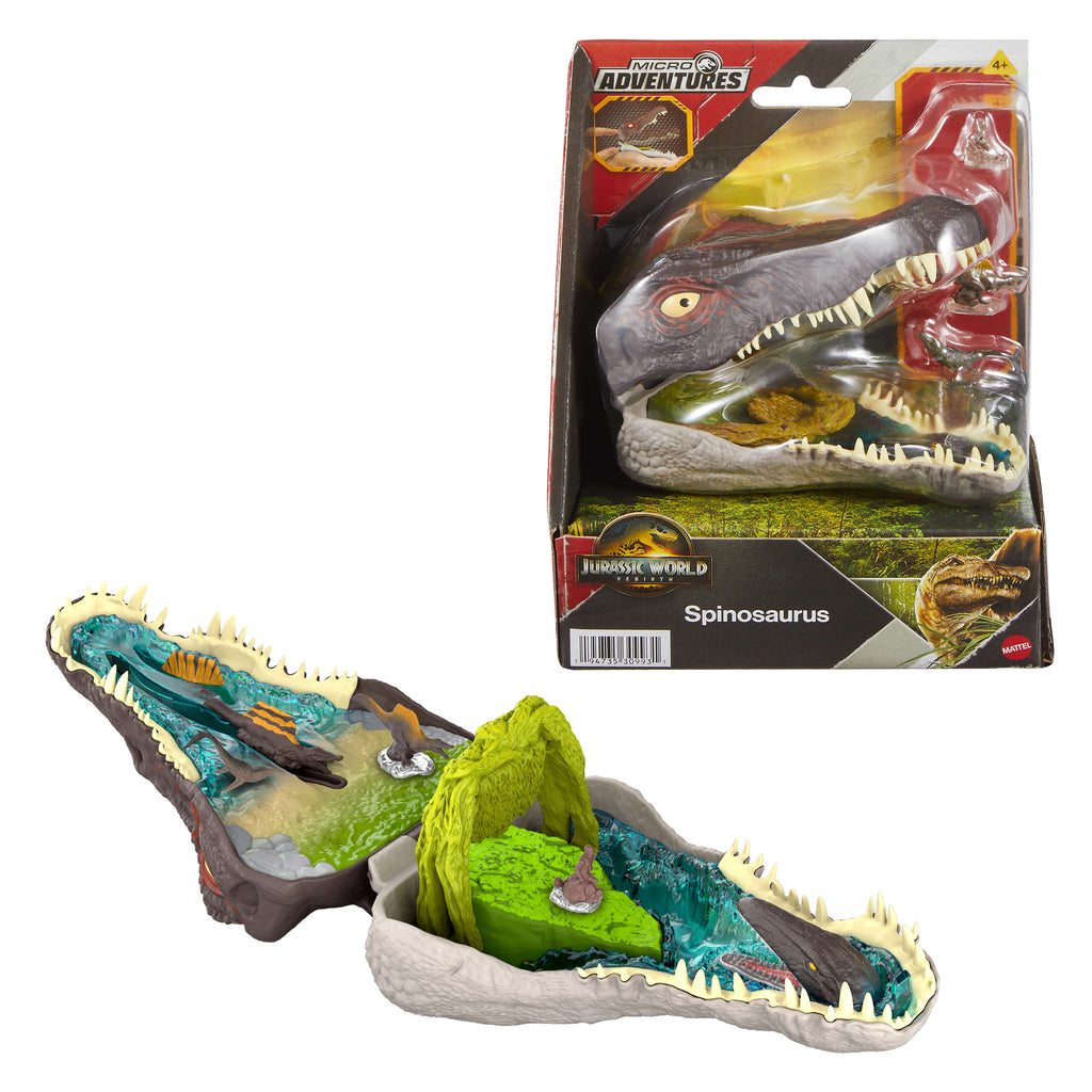 Jurassic World Mikro Oyun Setleri, 3 mini figür ve etkileşimli 4 özellik