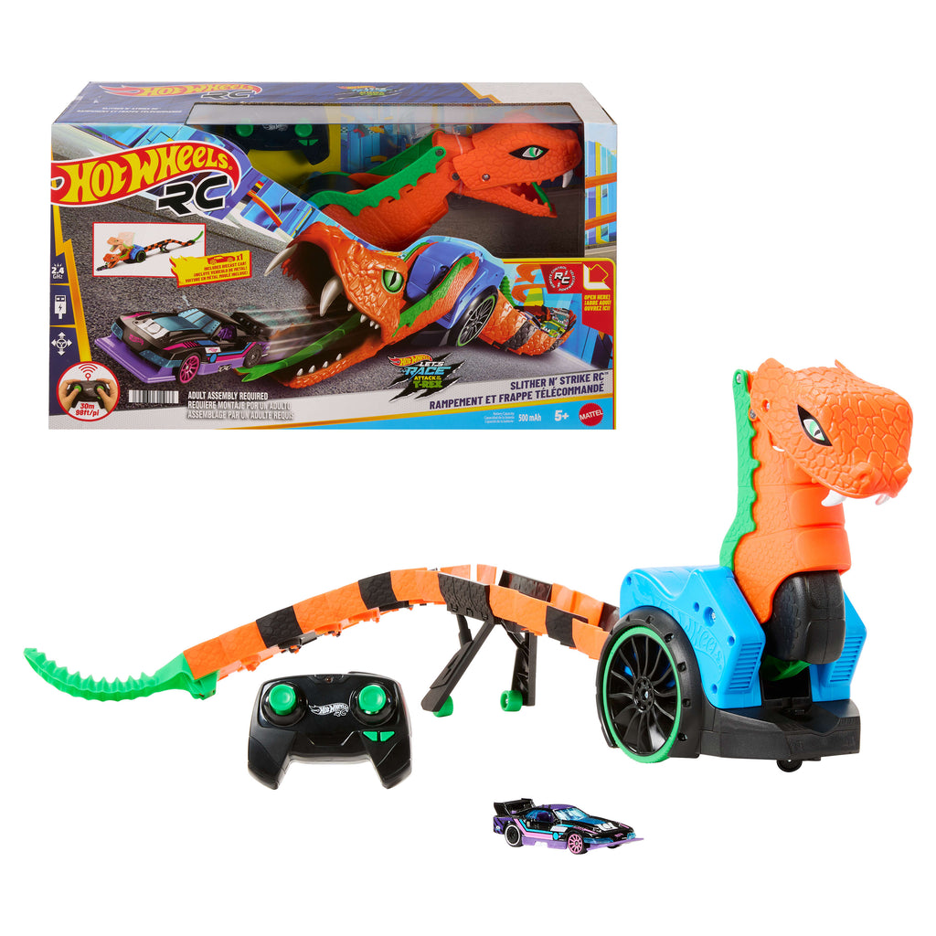 Hot Wheels Let's Race Slither 'N Strike Uzaktan Kumandalı Yılan ve Araç