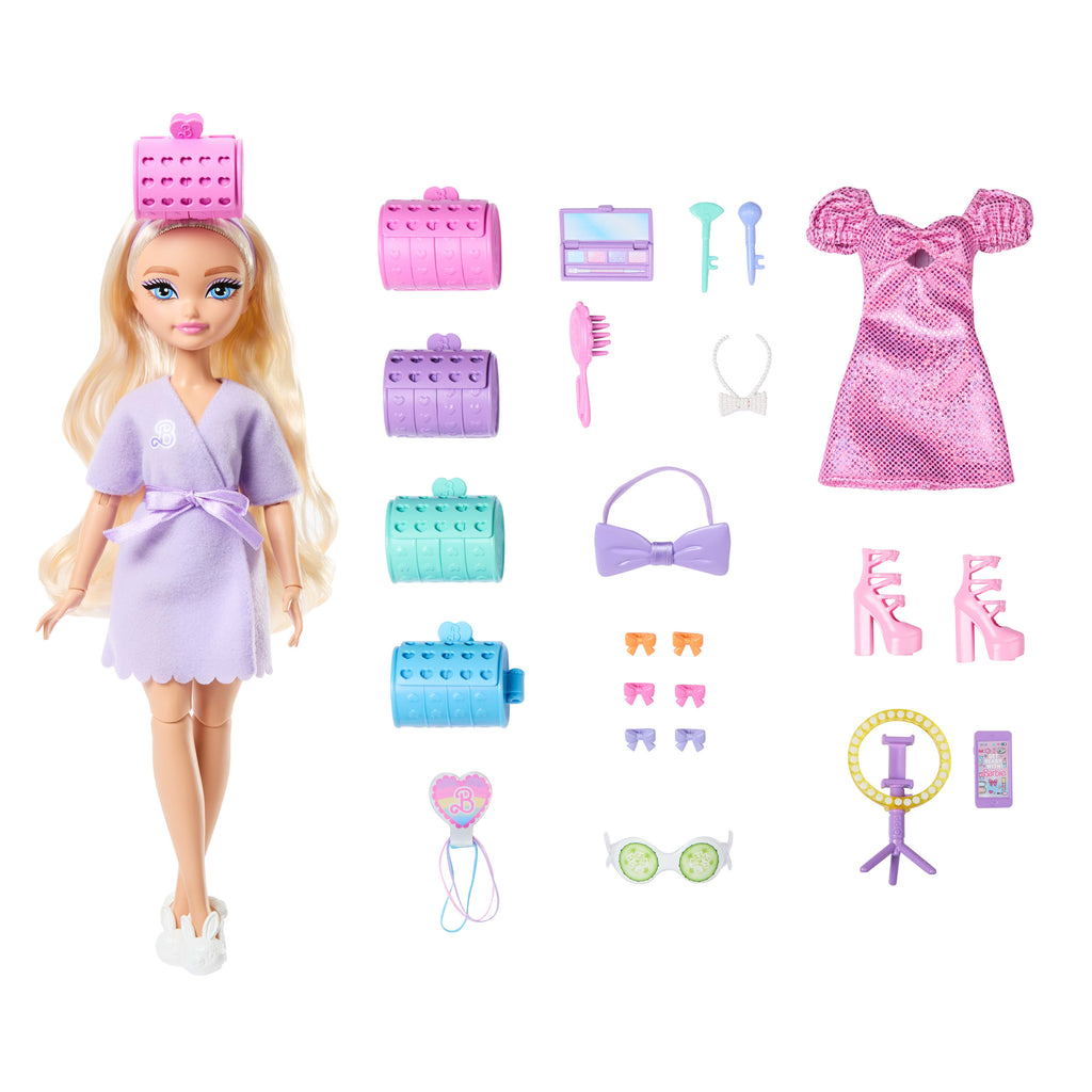 Barbie Dream Besties BARBIE İLE HAZIRLAN™ bebek serisi, sürprizler ve 15'ten fazla görünüm