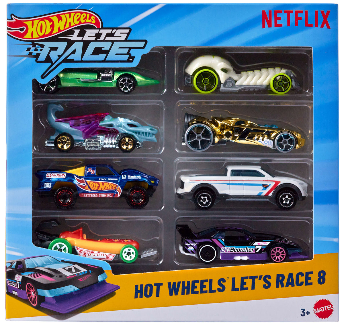 Hot Wheels Let's Race 8'li Araç Paketi (1:64)