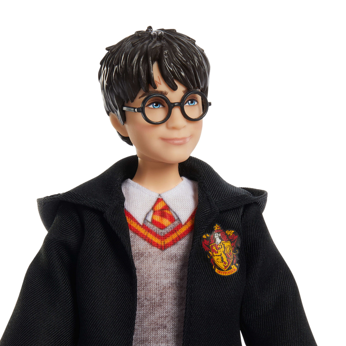 Karakteristik Hogwarts üniforması ve asasıyla birlikte filmden ilham alan Harry Potter bebeği