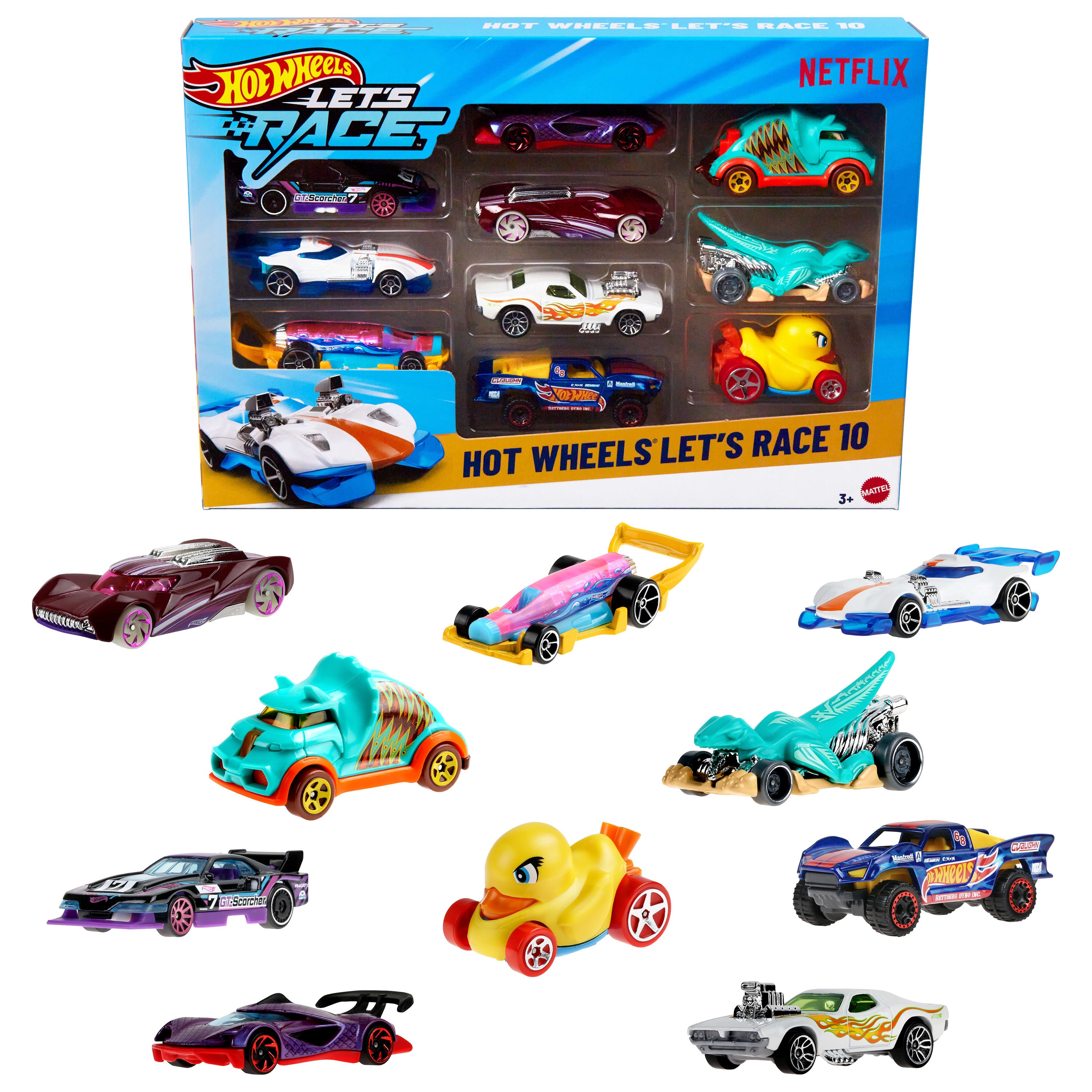Hot Wheels Let's Race 10'lu Araç Paketi (1:64)