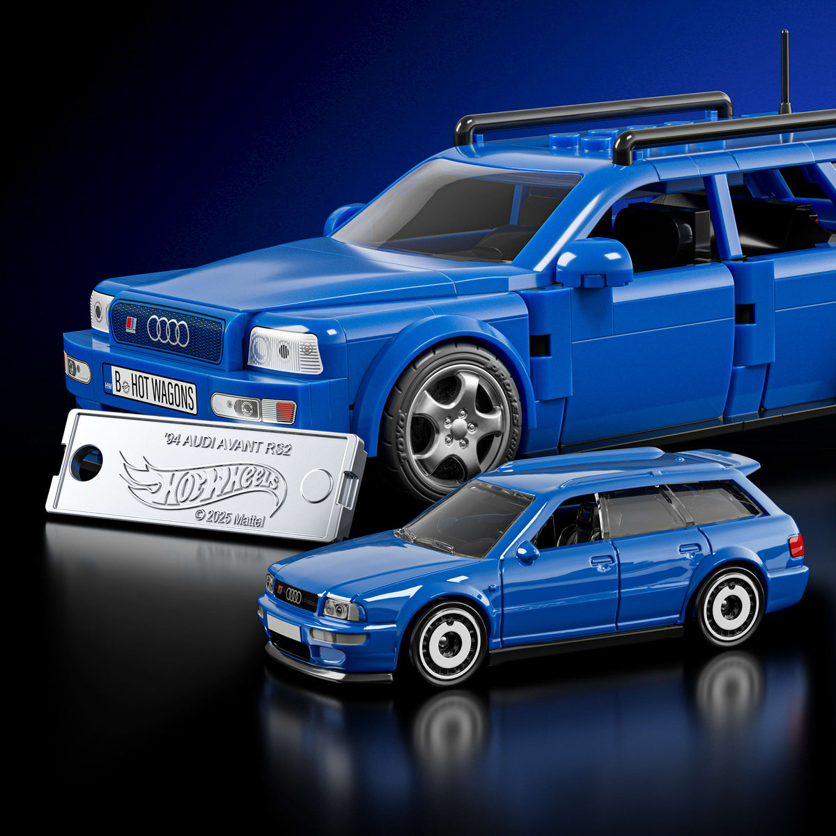 Mattel Brick Shop Hot Wheels '94 Audi Avant RS2 Yapım Seti