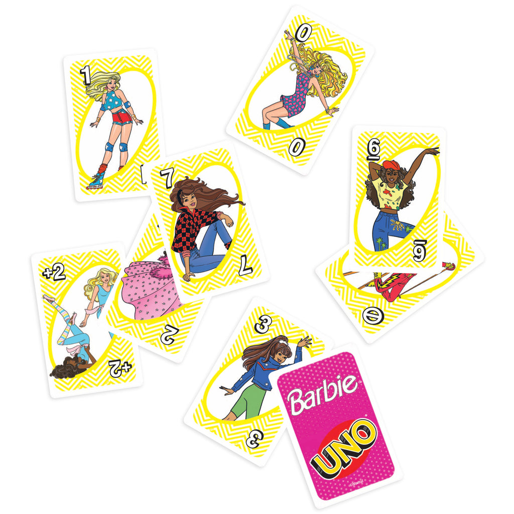 Çocuklar ve aileyle bir araya gelinen akşamlar için UNO Barbie kart oyunu
