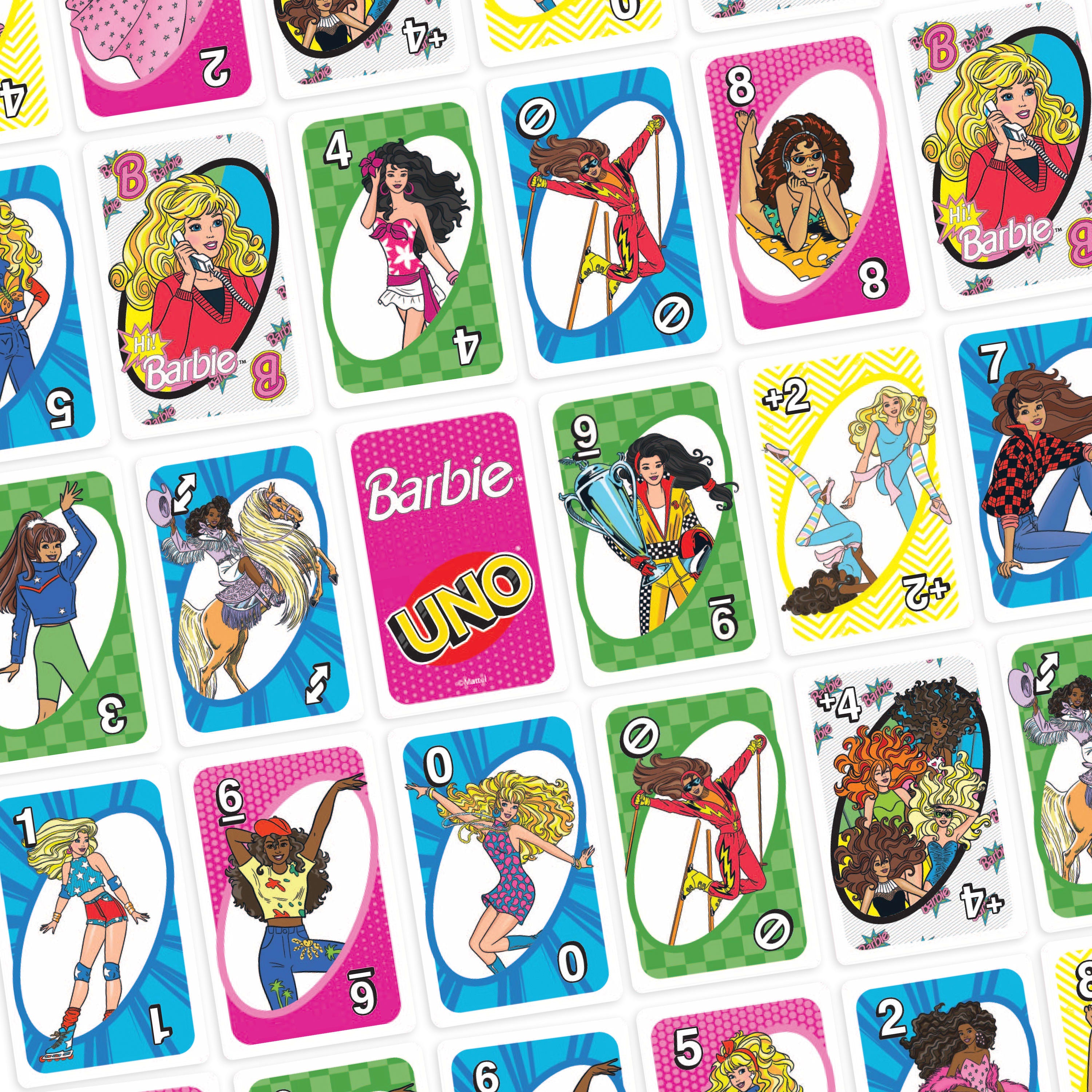 Çocuklar ve aileyle bir araya gelinen akşamlar için UNO Barbie kart oyunu