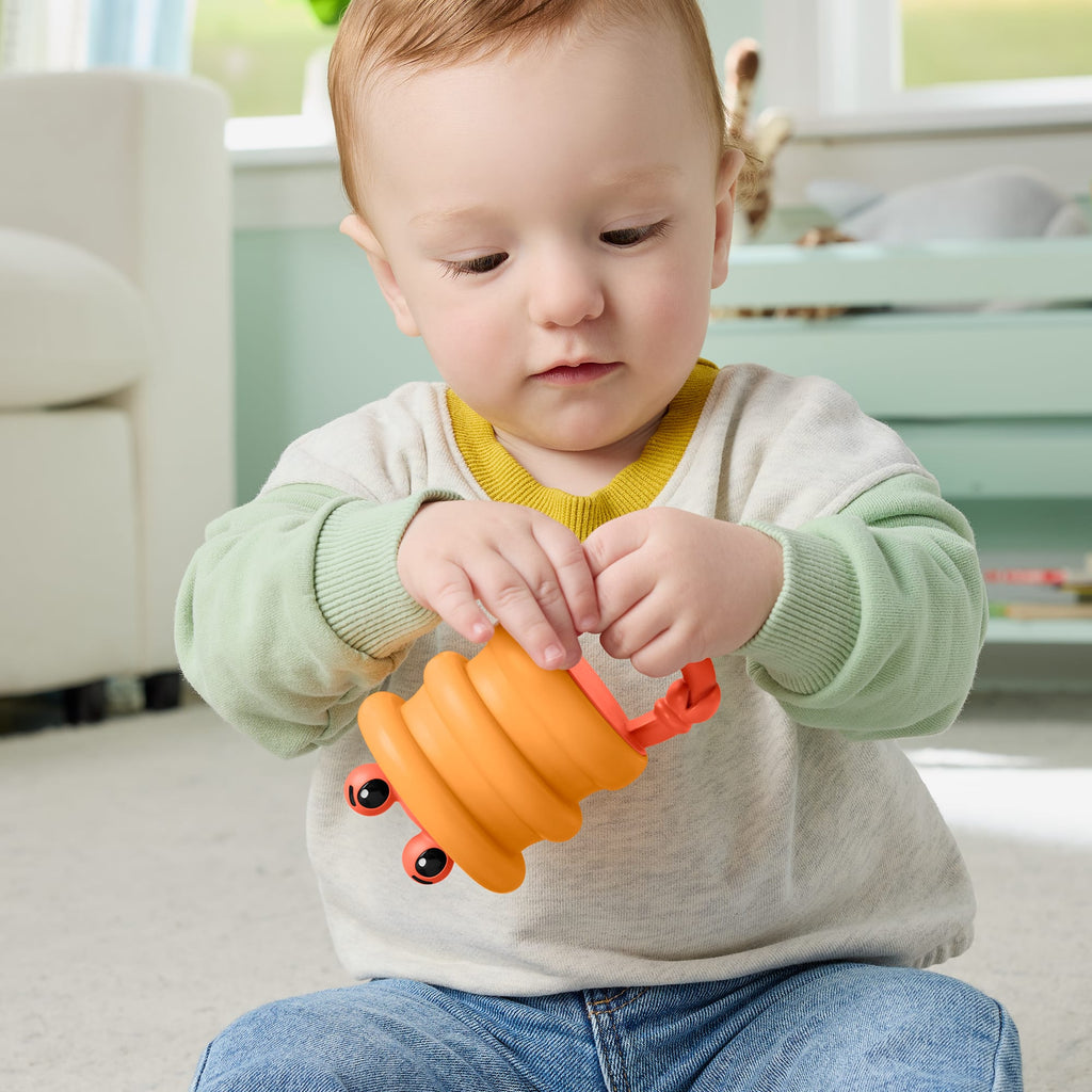 Fisher-Price Deniz Dostları yenidoğan bebekler için silikon çıngırak koleksiyonu, stiller çeşitlilik gösterebilir
