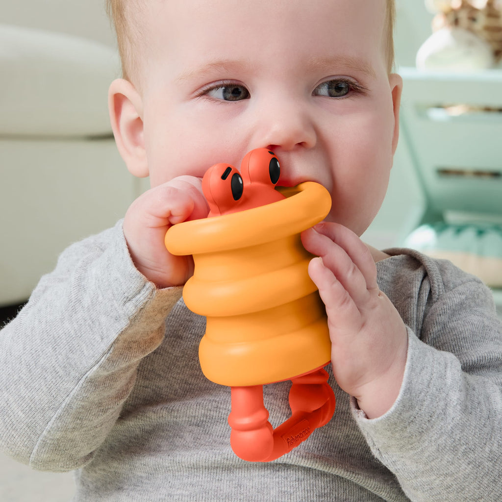 Fisher-Price Squishseas Silikon Yengeç Çıngırak ve Diş Kaşıyıcı