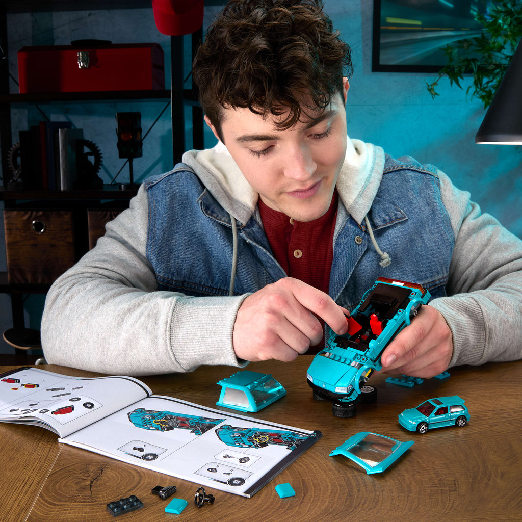 Mattel Brick Shop Hot Wheels Custom '90 Honda Civic EF Yapım Seti (248 Parça)