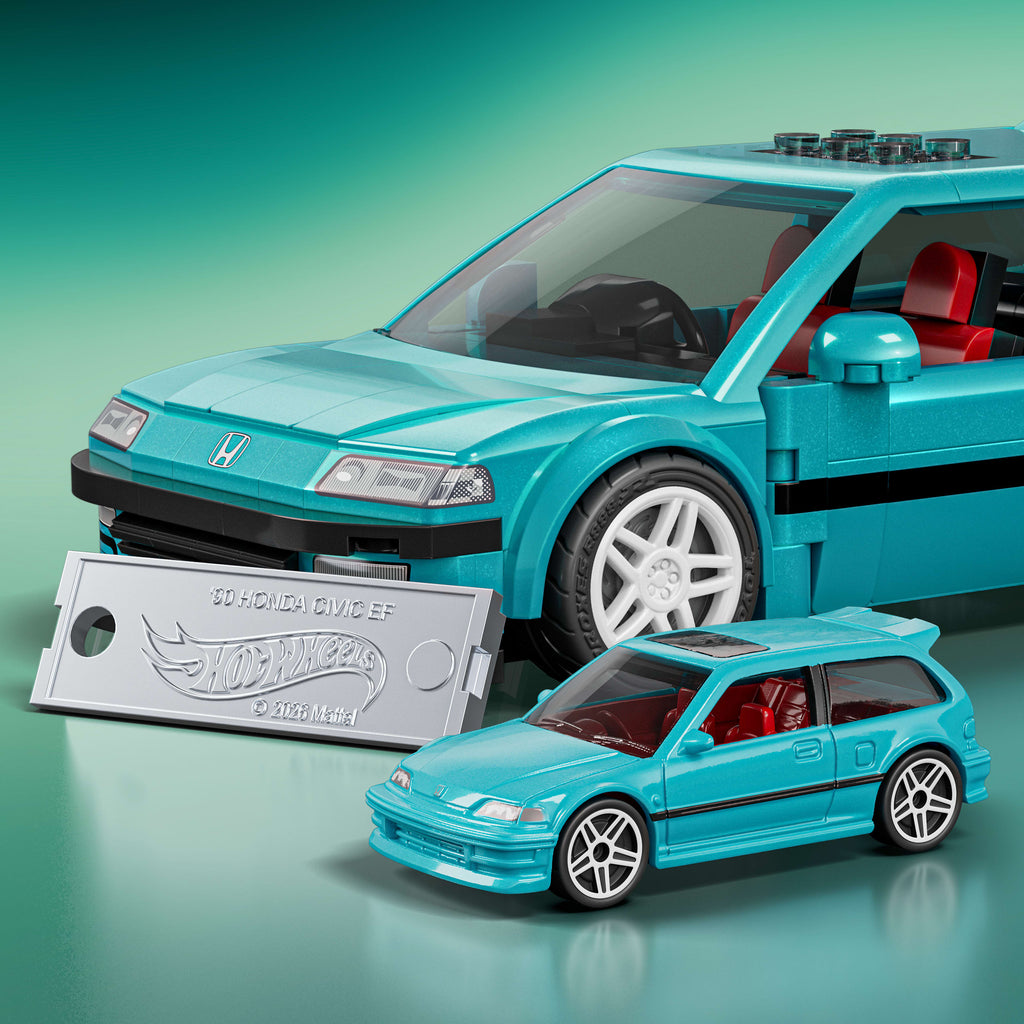 Mattel Brick Shop Hot Wheels Custom '90 Honda Civic EF Yapım Seti (248 Parça)
