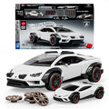 Koleksiyoncular için Mattel Brick Shop Hot Wheels Lamborghini Huracan Sterrato yapı oyuncağı seti (268 Parça)