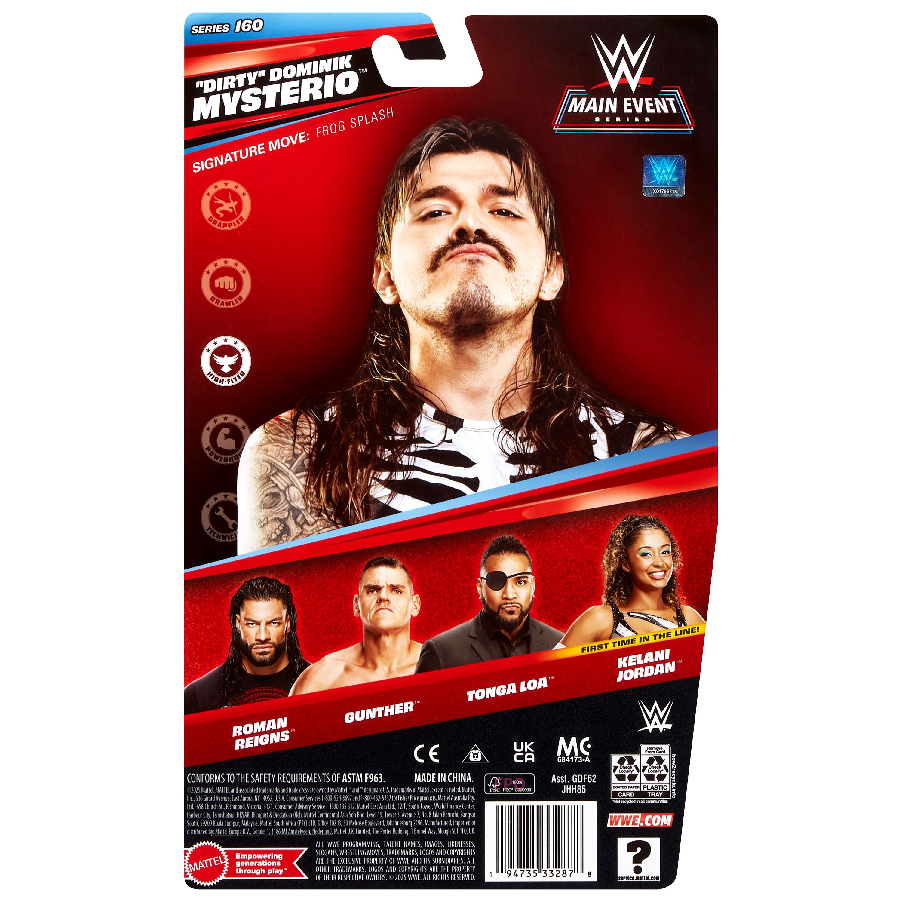 WWE Dirty Dominik Mysterio Aksiyon Figürü