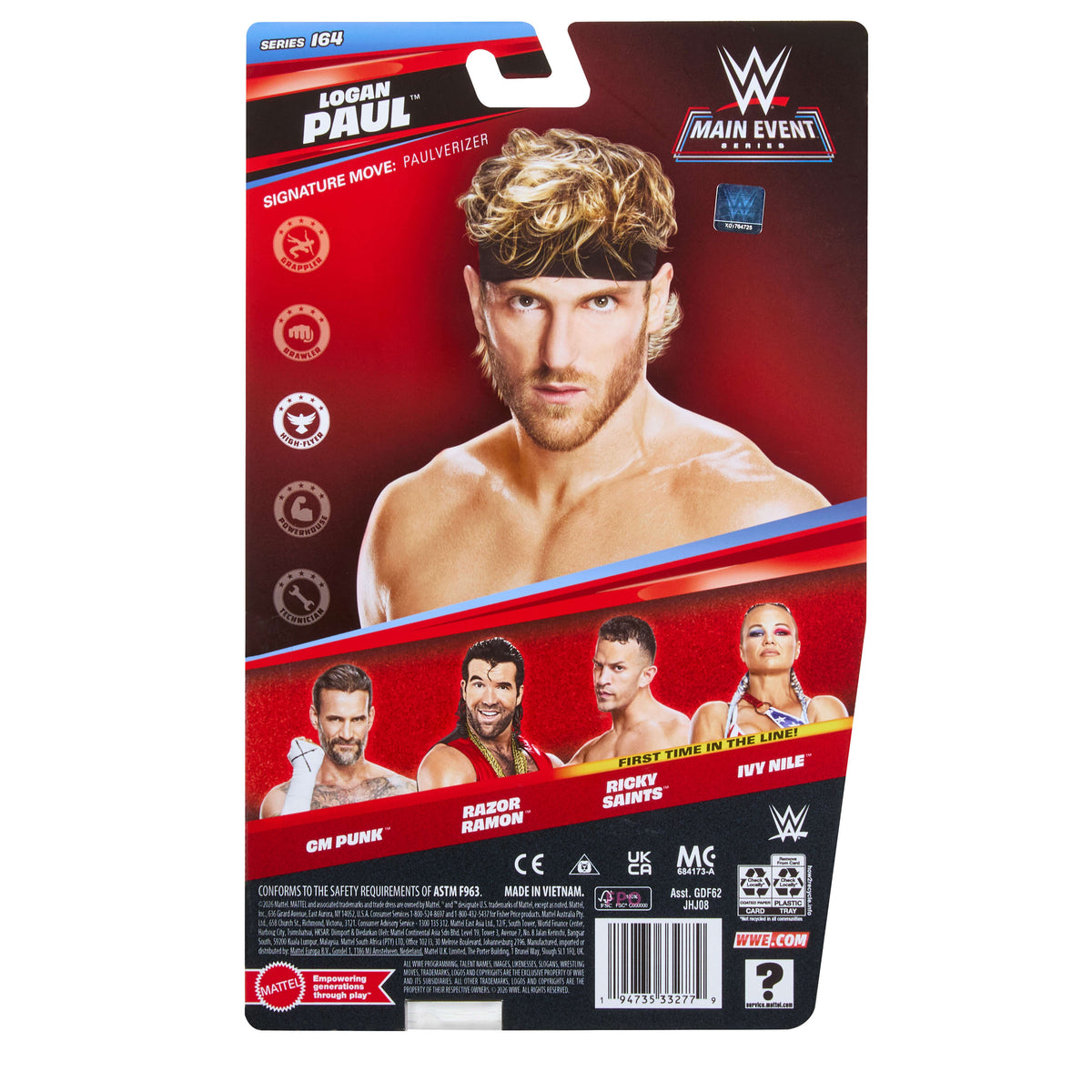 WWE Logan Paul Aksiyon Figürü