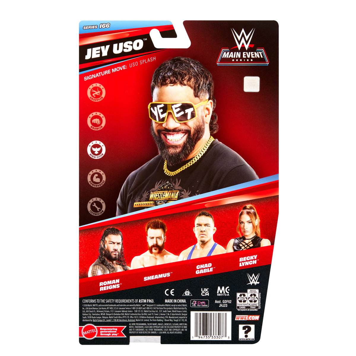 WWE Jey Uso Aksiyon Figürü