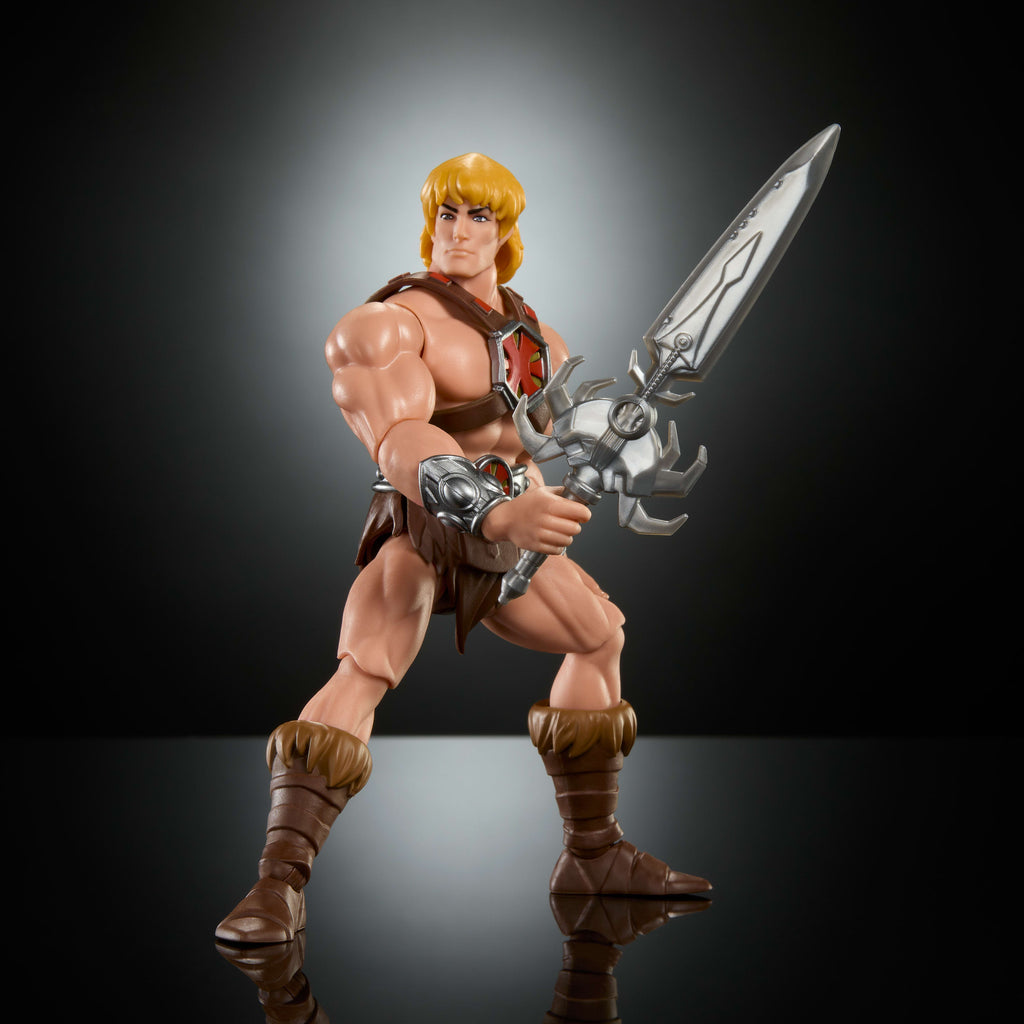 Masters of the Universe Origins 200X Çizgi Film Koleksiyonu He-Man aksiyon figürü, MOTU 14 cm'lik kahraman oyuncağı