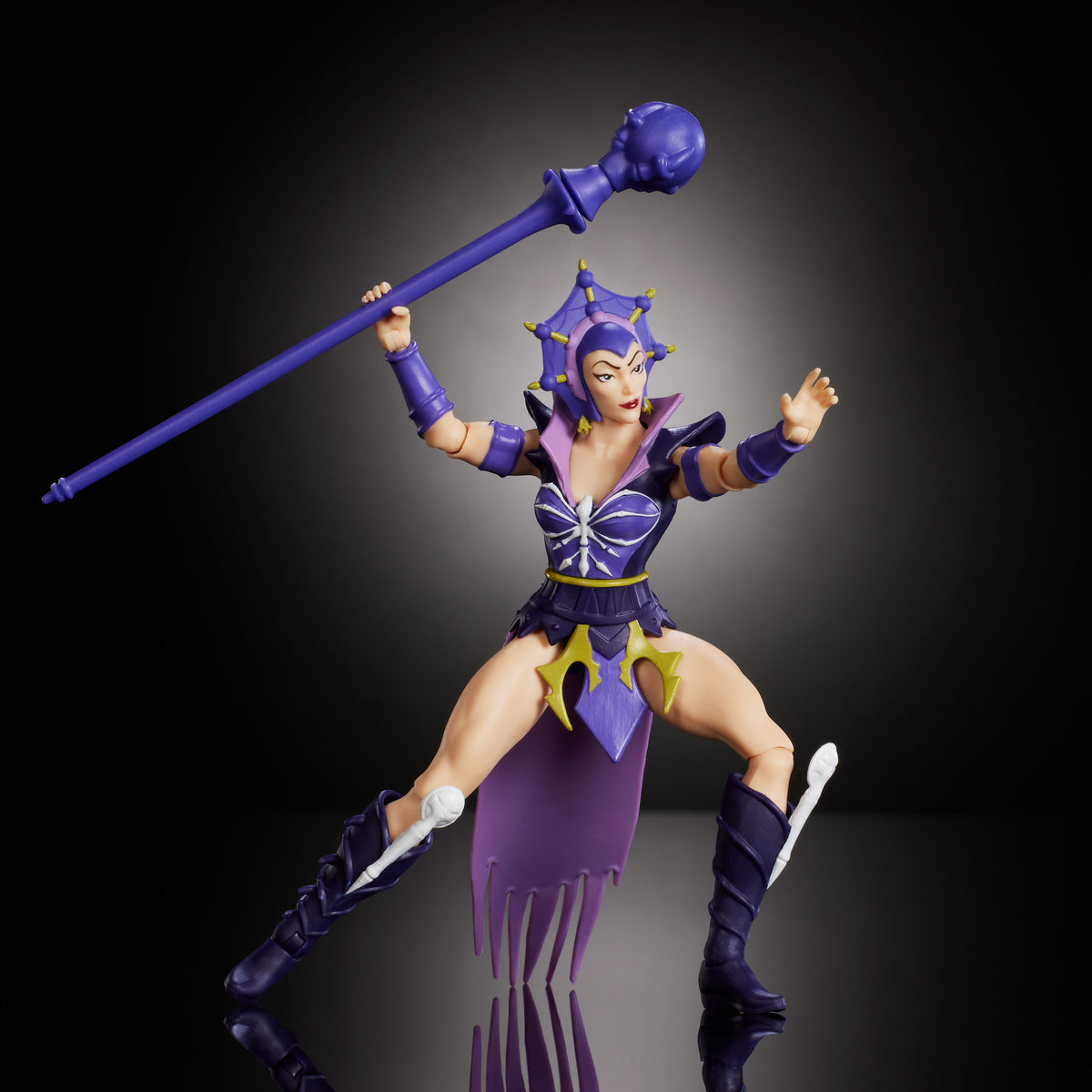 Masters of the Universe Origins 200X Çizgi Dizi Koleksiyonu Evil-Lyn 14 cm'lik MOTU aksiyon figürü