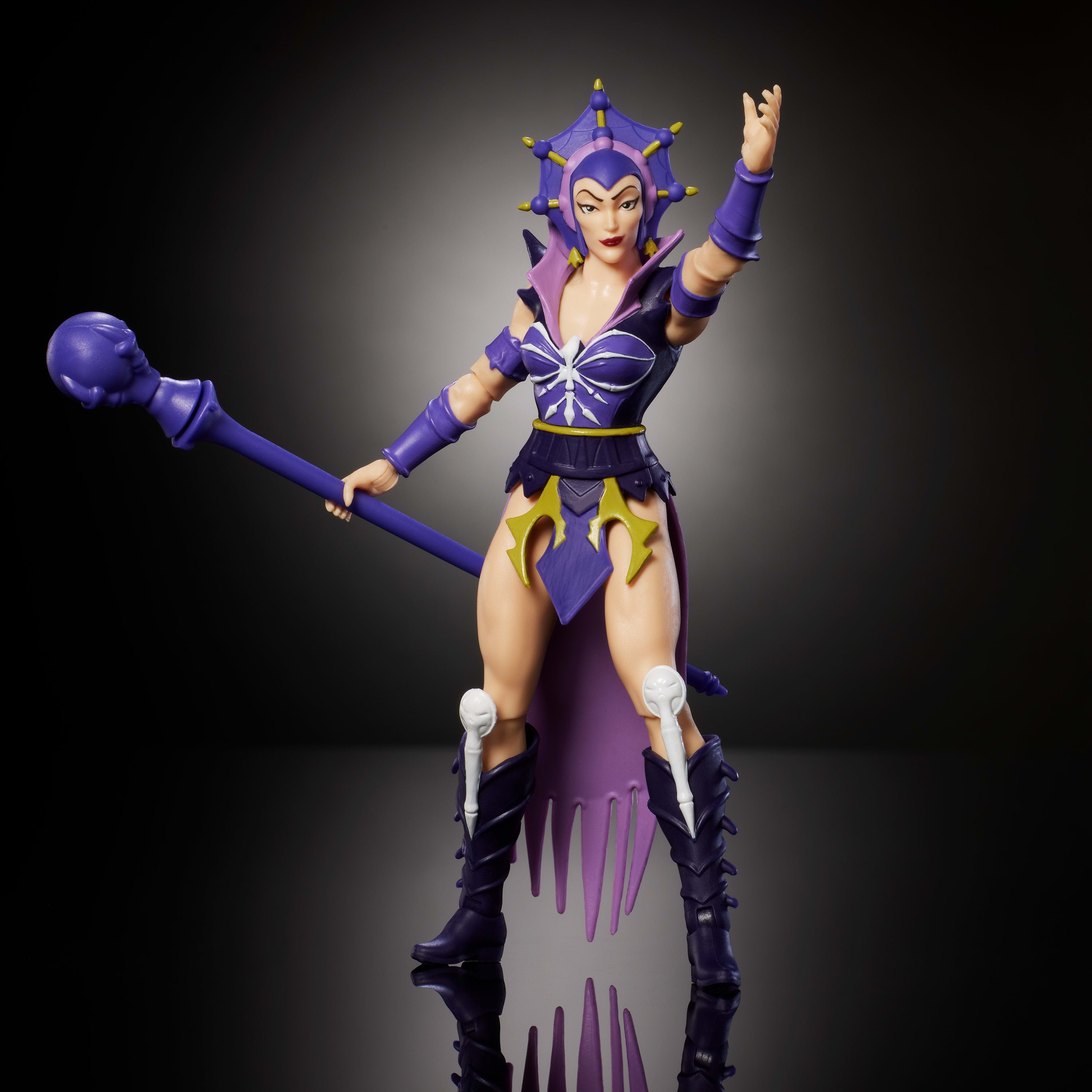Masters of the Universe Origins 200X Çizgi Dizi Koleksiyonu Evil-Lyn 14 cm'lik MOTU aksiyon figürü