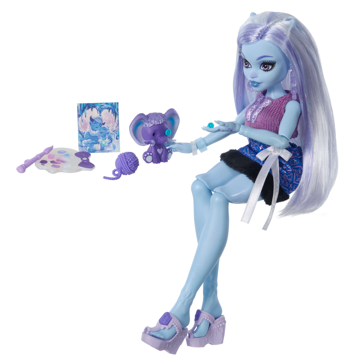 13 gerçekçi aksesuarı ile Monster High Güzellik Sırları Abbey Bominable bebek
