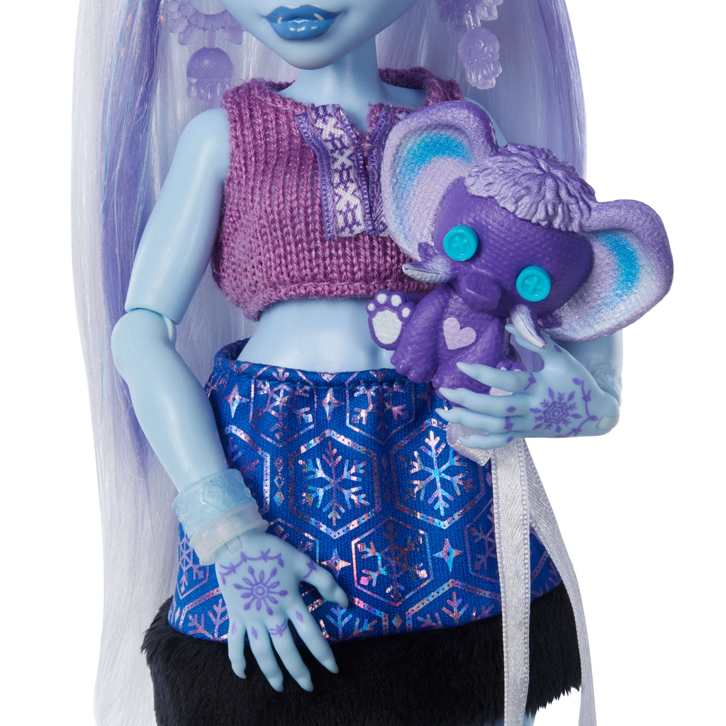 13 gerçekçi aksesuarı ile Monster High Güzellik Sırları Abbey Bominable bebek