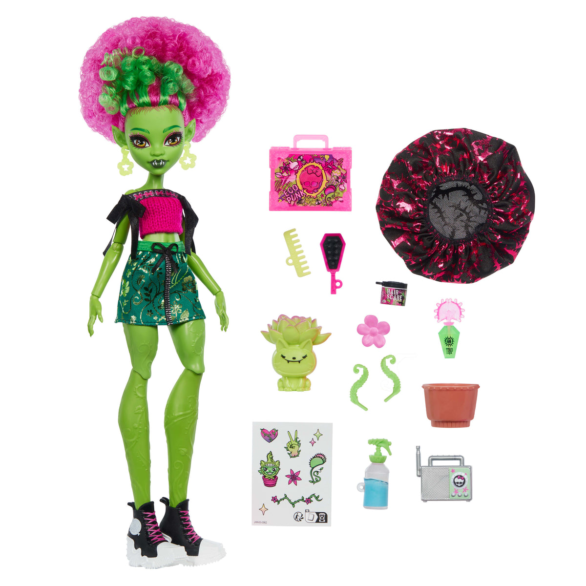 13 gerçekçi aksesuarı ile Monster High Güzellik Sırları Venus McFlytrap bebek
