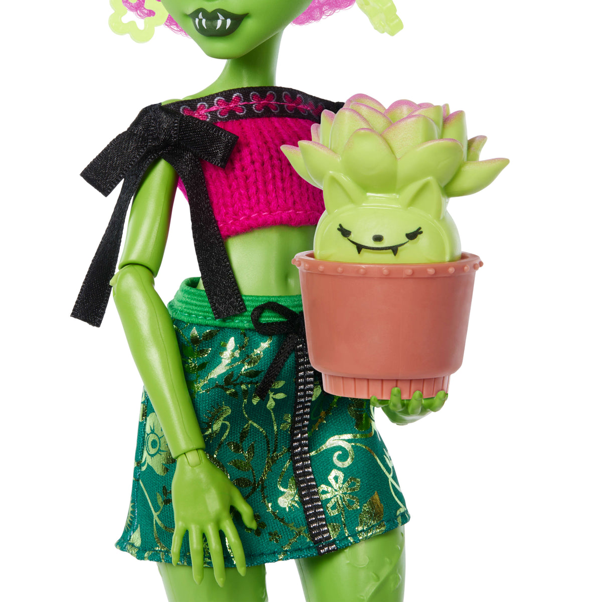 13 gerçekçi aksesuarı ile Monster High Güzellik Sırları Venus McFlytrap bebek
