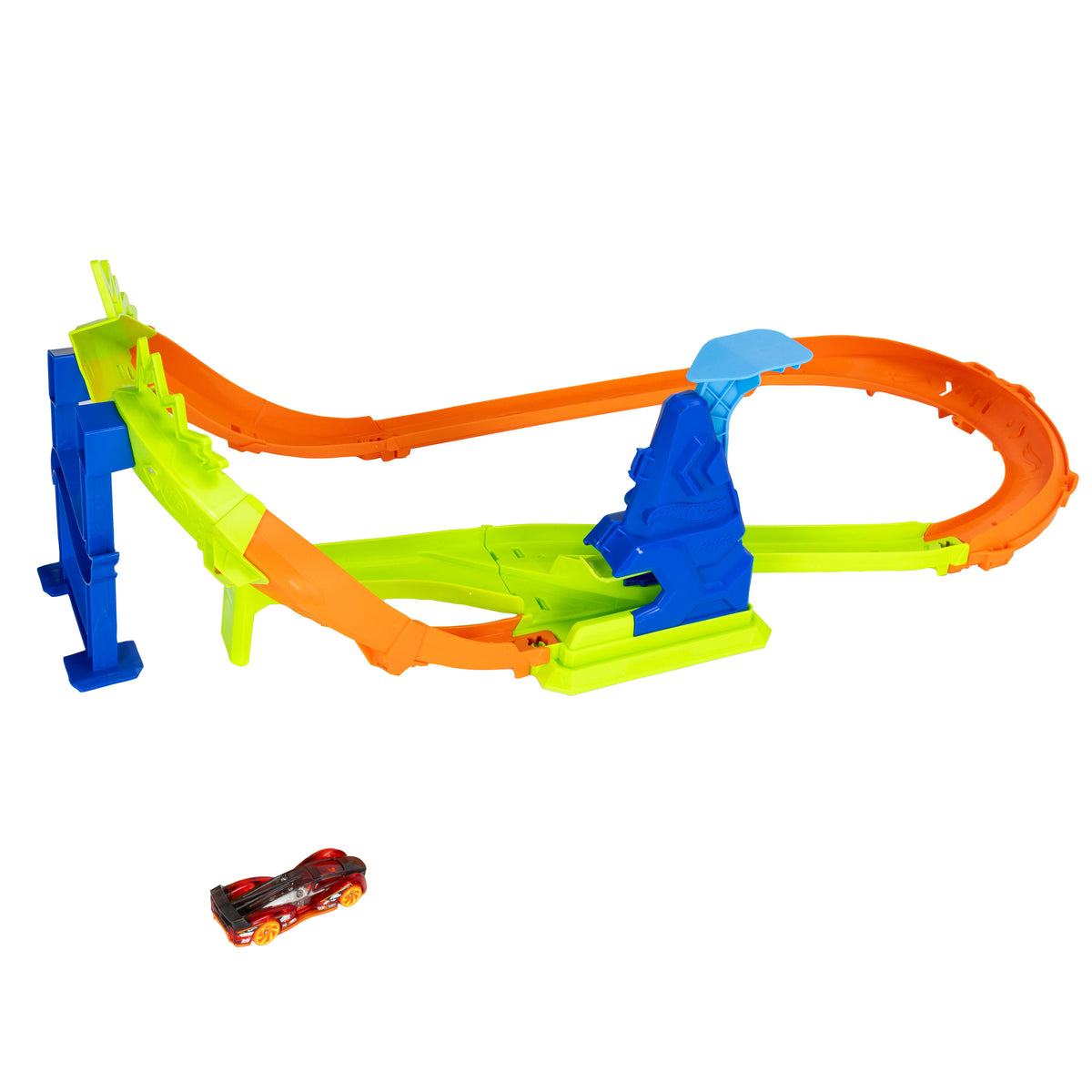 Hot Wheels Stunt Tracks Circuit Jump Pist Seti