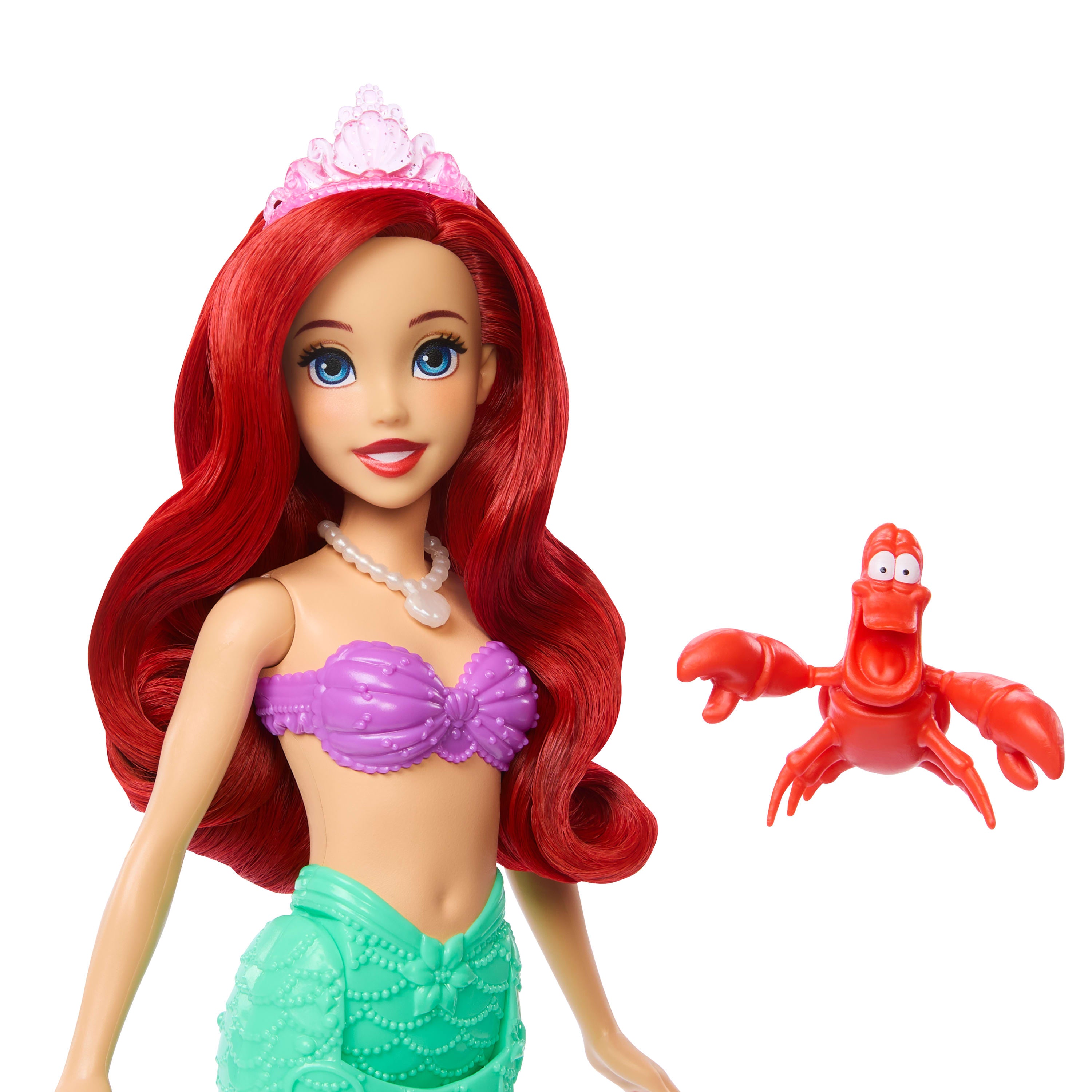 Disney Prensesi Okyanus Hikayeleri Ariel deniz kızı bebek, Sebastian figürü ve 4 aksesuar
