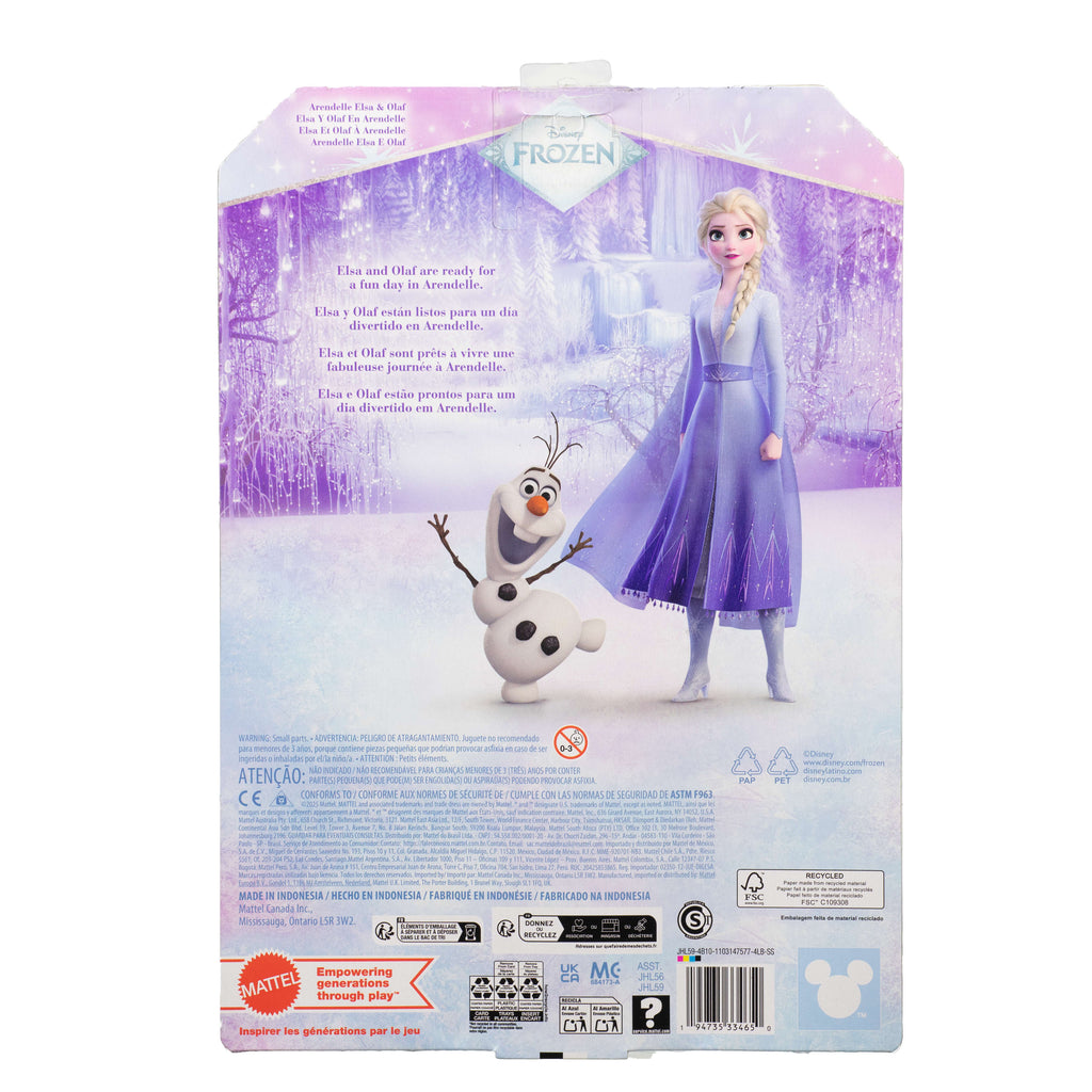 Disney Karlar Ülkesi filminden ilham alan Arendelle Elsa bebek ve Olaf figürü