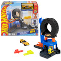 Hot Wheels City Şehir Merkezi Lastik Garajı Oyun Seti - 1:64 Ölçekli Metal Çekici Kamyon Dahil, Speed Snap Pist Uyumlu