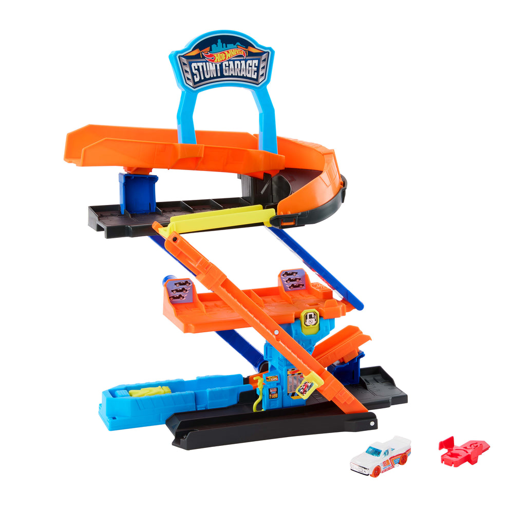 Hot Wheels City Macera Başlangıç Garajı Dönüşümlü Oyun Seti ve 1:64 Ölçekli Metal Araba