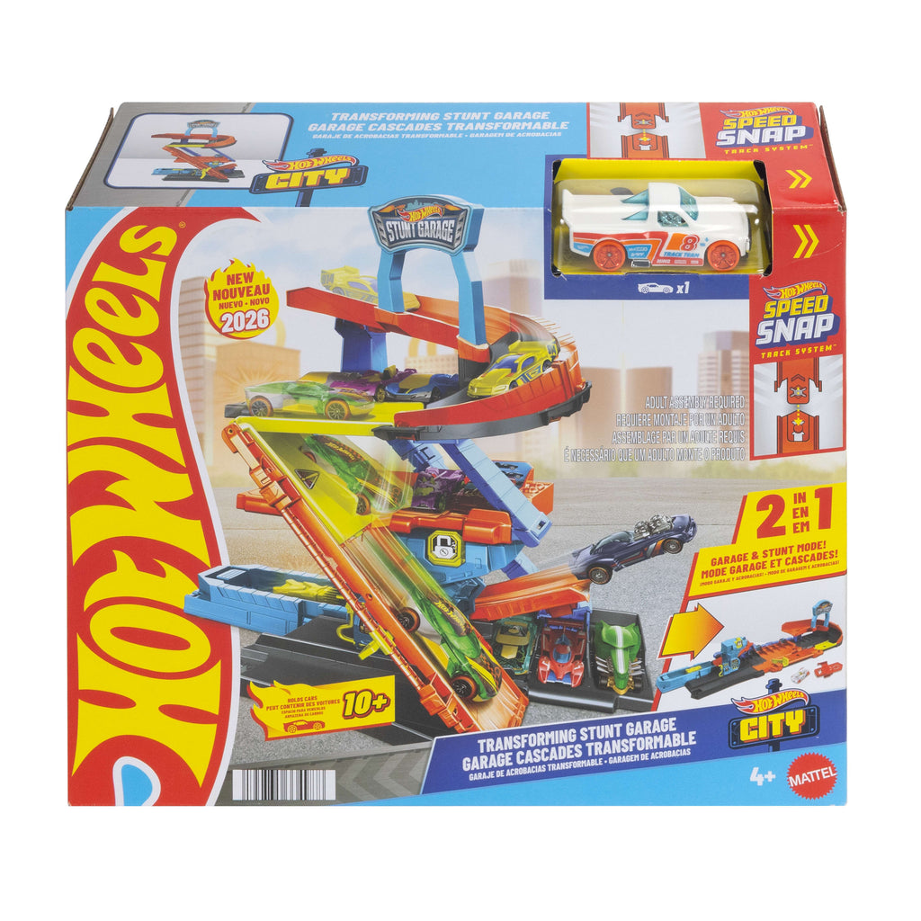 Hot Wheels City Macera Başlangıç Garajı Dönüşümlü Oyun Seti ve 1:64 Ölçekli Metal Araba
