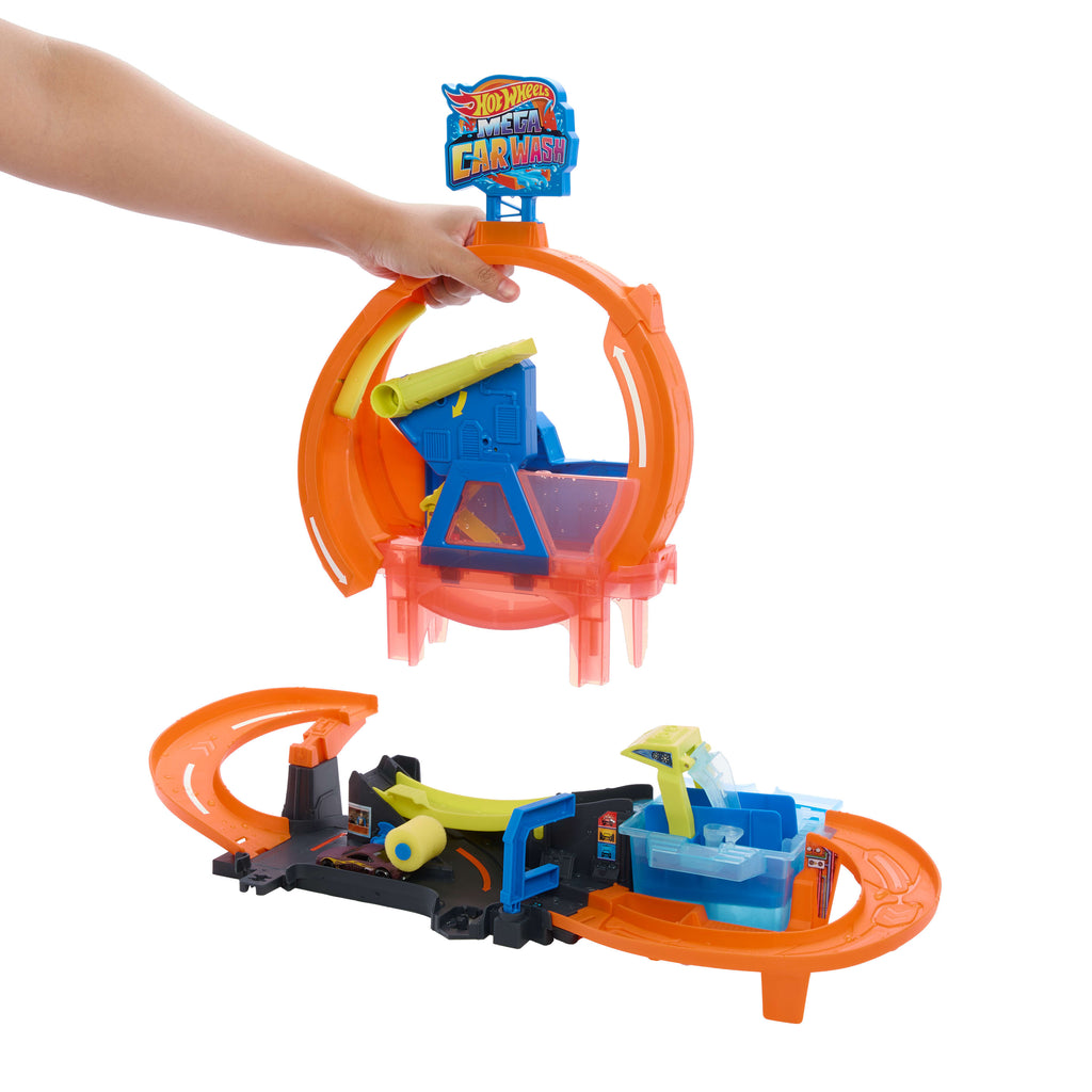 Hot Wheels City Mega Loop Araba Yıkama Oyun Seti - Renk Değiştiren Color Shifters Araçlı